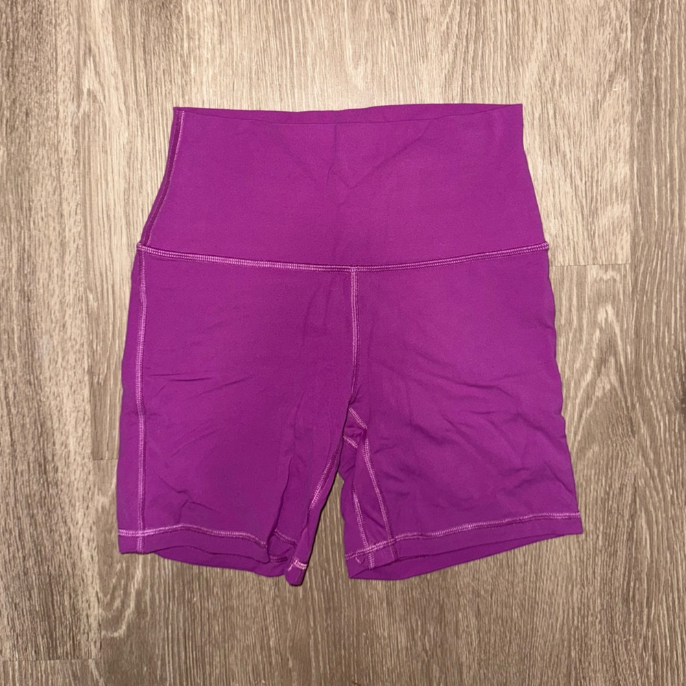 Lululemon Purple Align Biker Shorts